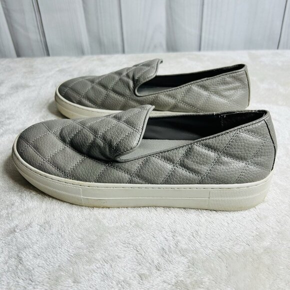 Steve Madden GLOBE Slip On Casual Sneakers Womens Shoes Size 9 M Gray Quilted - Picture 3 of 8